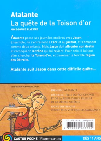 Back cover of Atalante - la quete de la toison d'or
