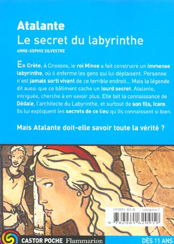 Back cover of Atalante - le secret du labyrinthe