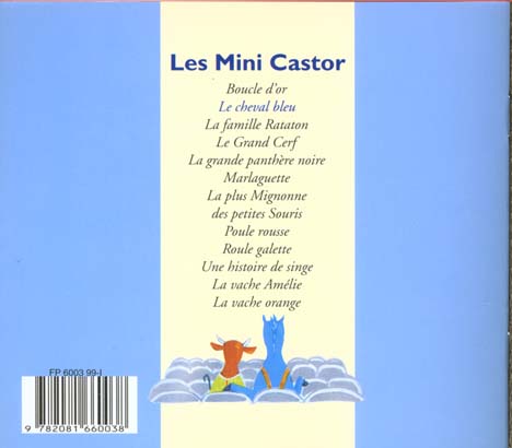 Back cover of Le cheval bleu
