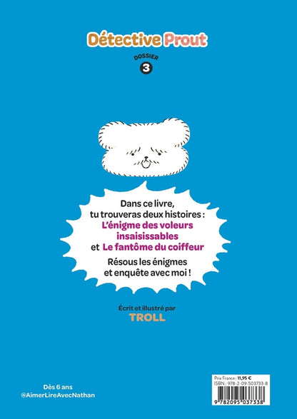 Back cover of Détective Prout Tome 3 : L'énigme des voleurs insaisissables