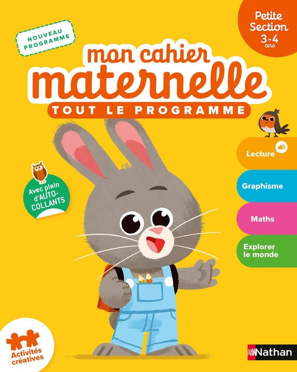 Front cover of Mon cahier maternelle : Tout le programme ; PS