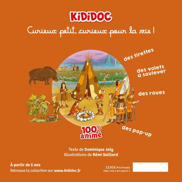Back cover of Les peuples de la préhistoire