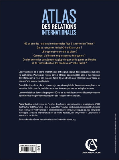 Back cover of Atlas des relations internationales : 100 cartes pour comprendre le monde de 1945 à nos jours (4e édition)