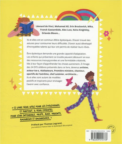 Back cover of Dys et célèbres : comment la dyslexie peut rendre plus fort
