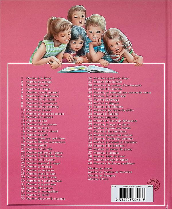 Back cover of Martine à Paris