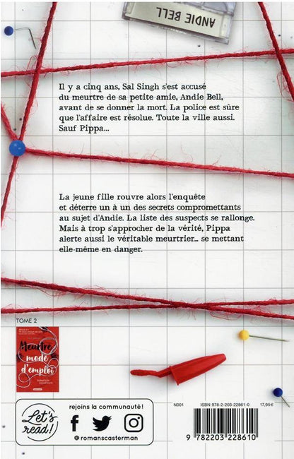 Back cover of Meurtre mode d'emploi Tome 1 : Présumée innocente