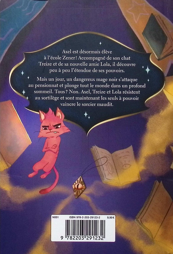Back cover of L'Ecole des pouvoirs secrets Tome 2 : Le talisman maudit