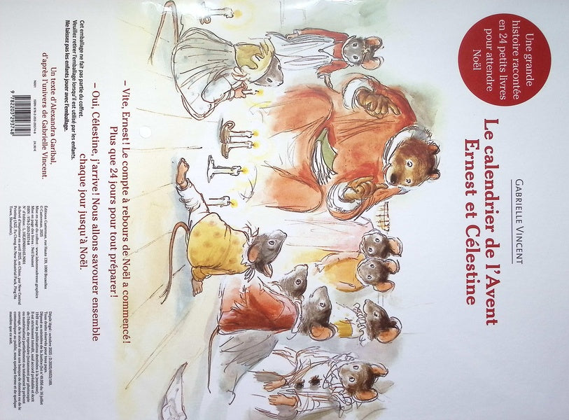 Back cover of Ernest et Célestine : Le calendrier de l'Avent