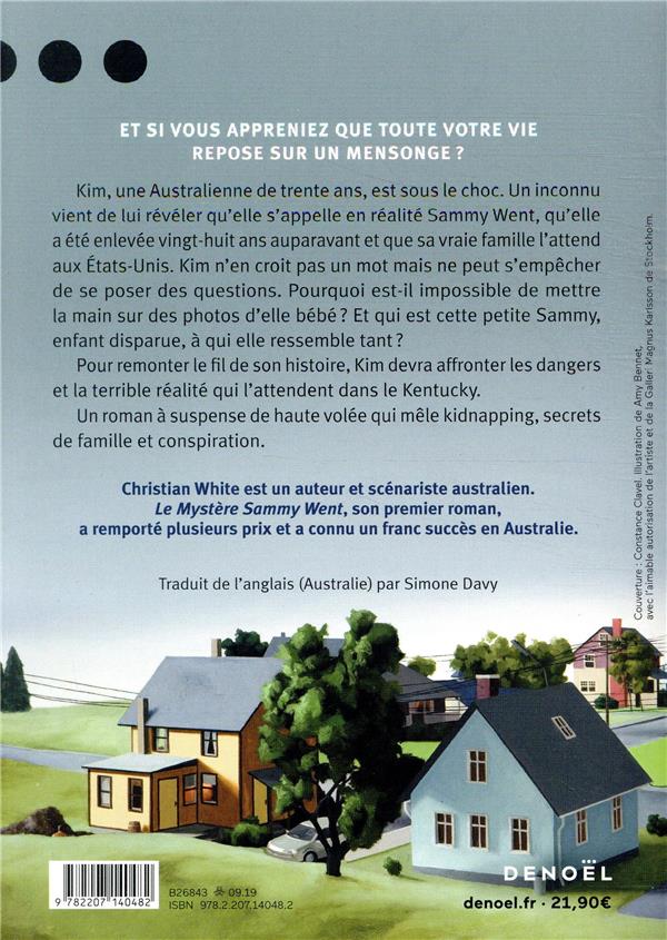 Back cover of Le mystère Sammy Went