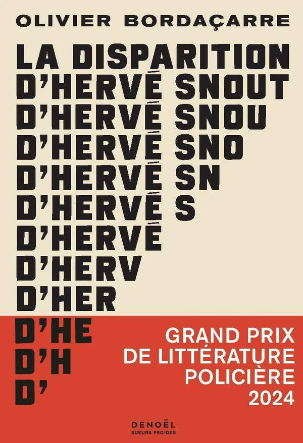 Front cover of La Disparition d'Hervé Snout