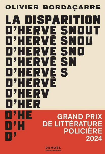 Front cover of La Disparition d'Hervé Snout