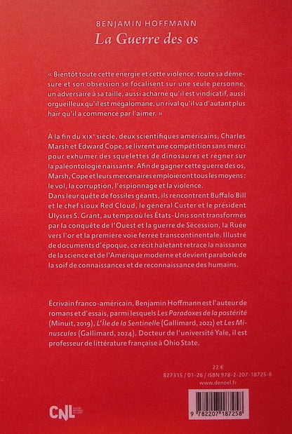 Back cover of La Guerre des os