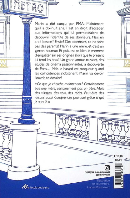 Back cover of Le don de Marin