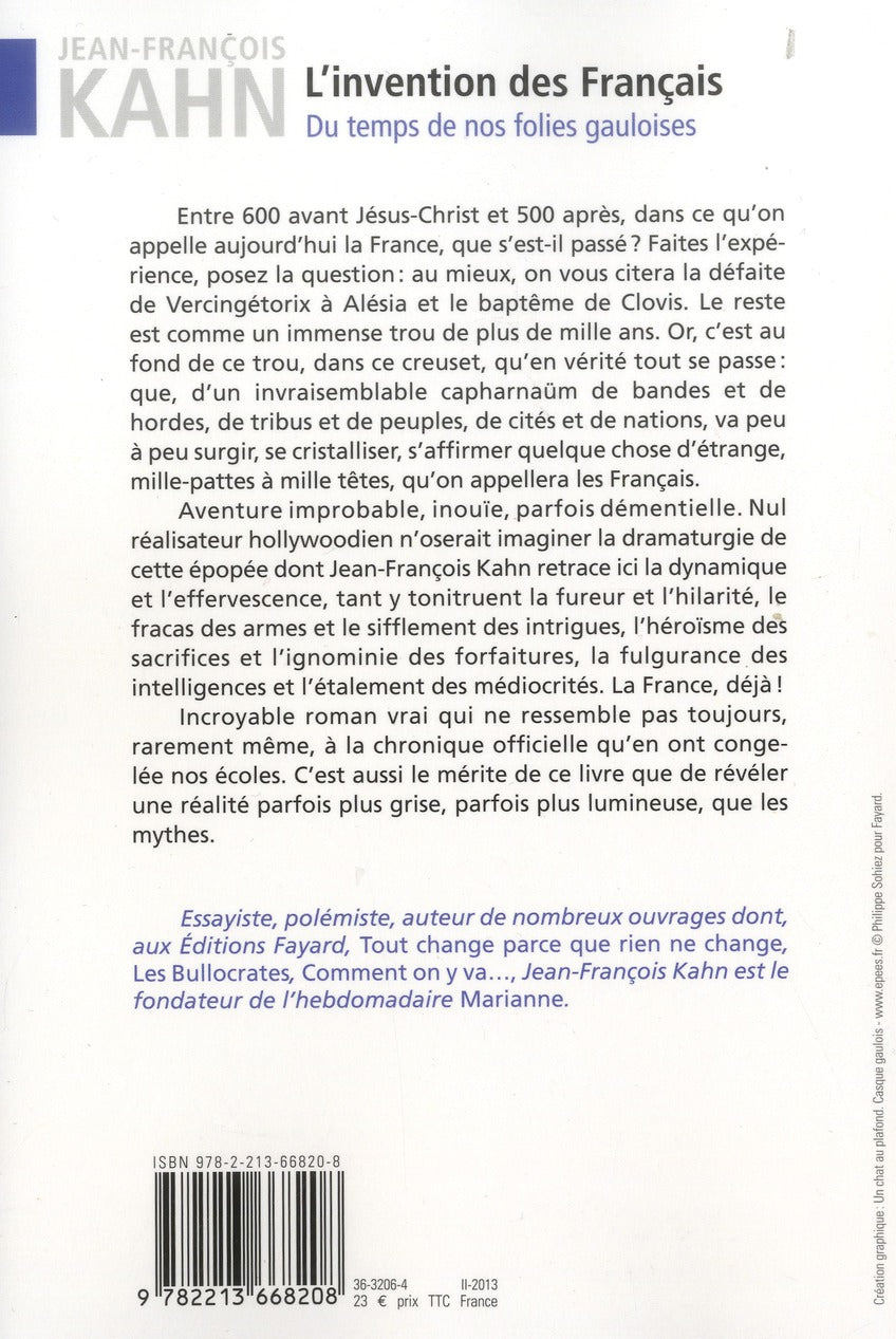 Back cover of L'invention des Français ; du temps de nos folies gauloises