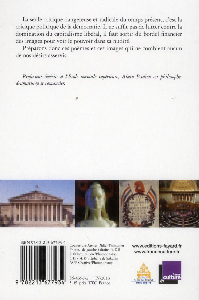 Back cover of Pornographie du temps présent                     (COEDITION FRANCE CULTURE)