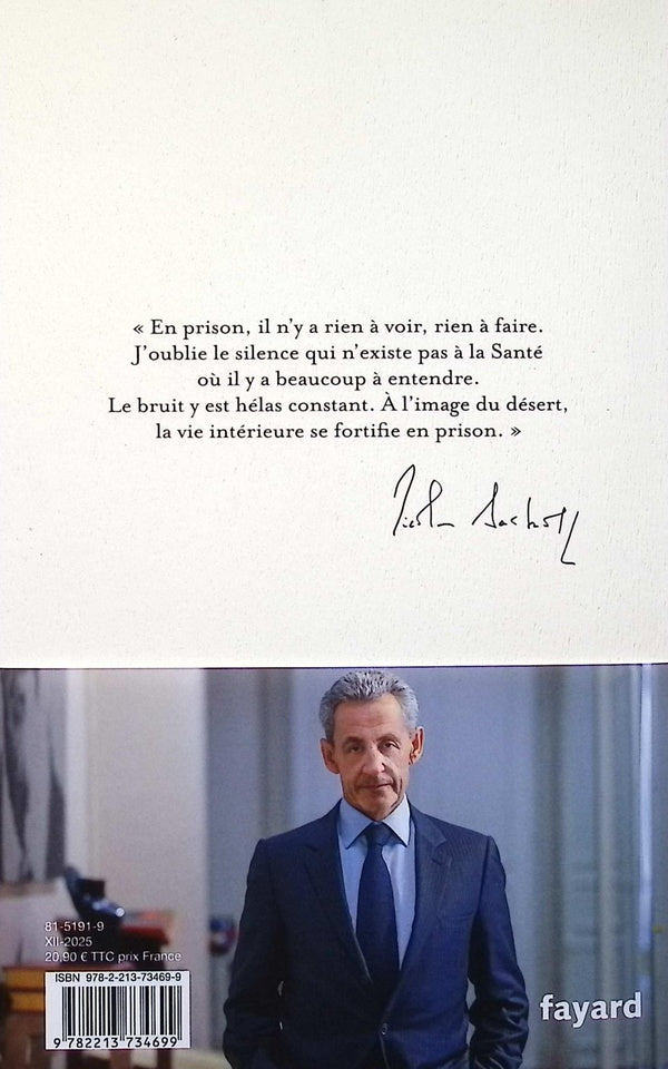 Back cover of Le journal d'un prisonnier