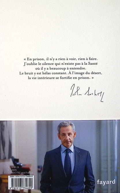 Back cover of Le journal d'un prisonnier