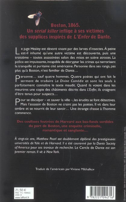Back cover of Le cercle de Dante