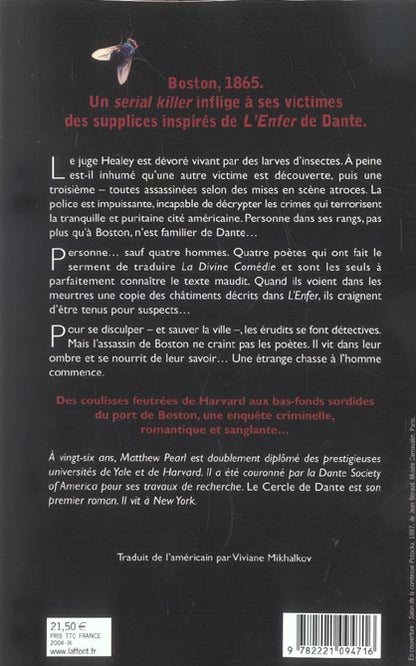 Back cover of Le cercle de Dante