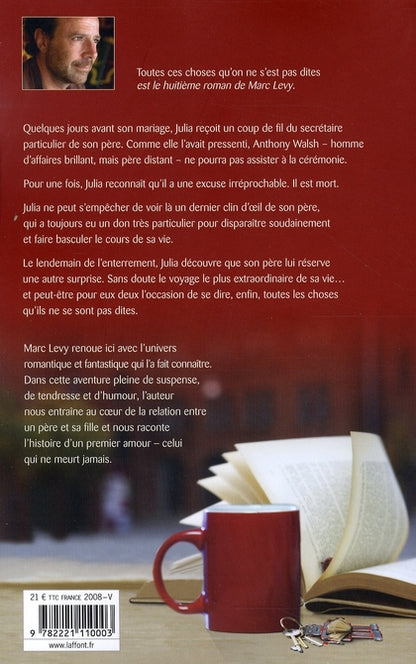 Back cover of Toutes ces choses qu'on ne s'est pas dites