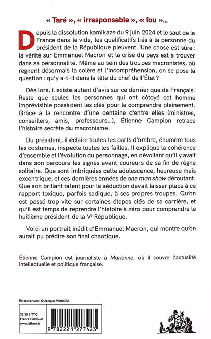 Back cover of Le président toxique : Enquête sur le véritable Emmanuel Macron