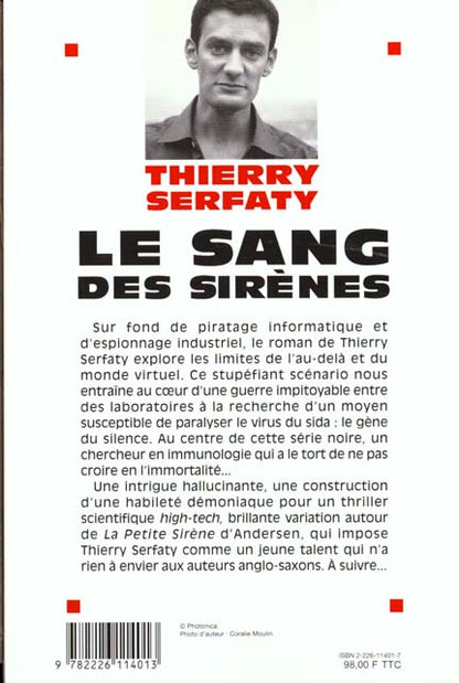 Back cover of Le Sang des sirènes