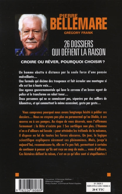 Back cover of 26 dossiers qui défient la raison