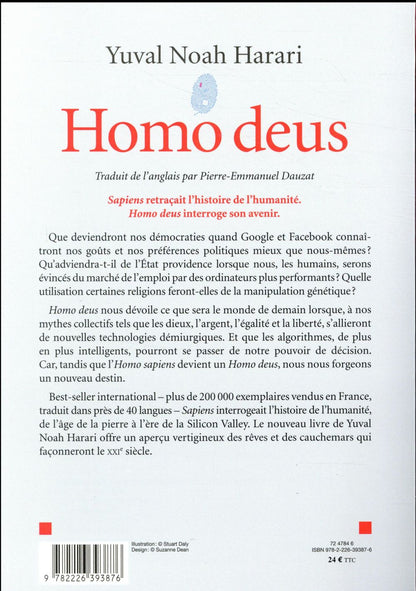 Back cover of Homo deus ; une brève histoire du futur