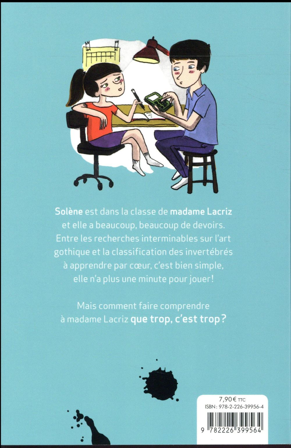 Back cover of La maîtresse donne trop de devoirs