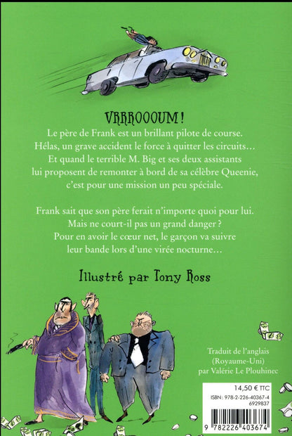 Back cover of Daddy Bandit                     (en bonus: un mini bolide à découper)