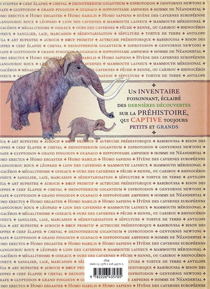 Back cover of Inventaire illustré de la préhistoire