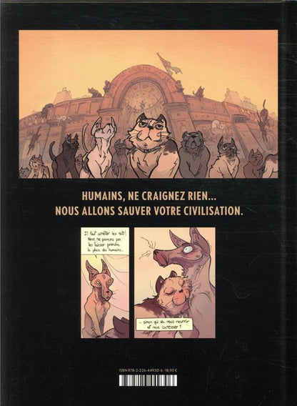Back cover of Demain les chats