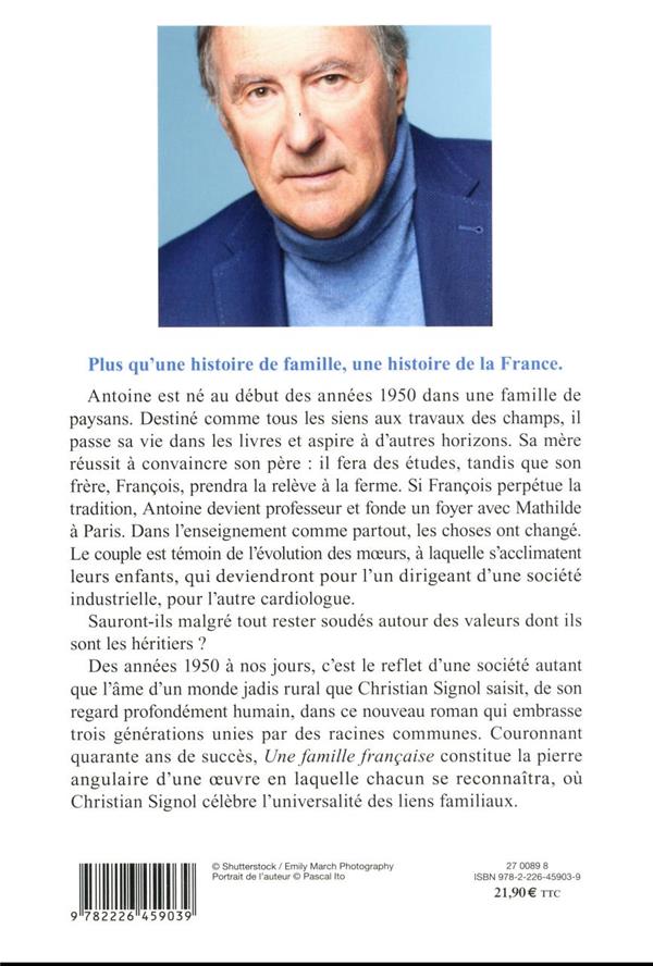 Back cover of Une famille française