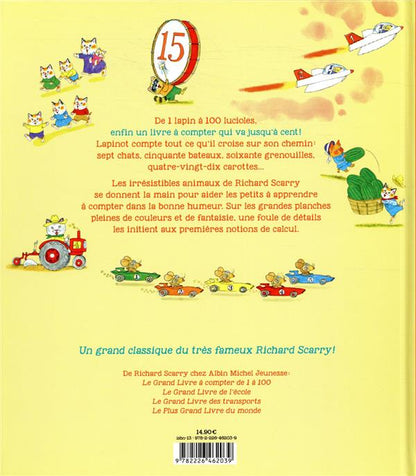 Back cover of Le grand livre à compter de 1 à 100
