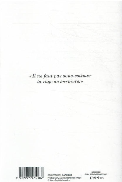 Back cover of Premier sang                     (prix Renaudot 2021)