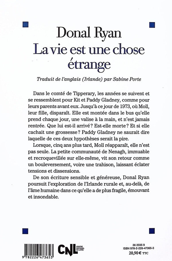 Back cover of La Vie est une chose étrange