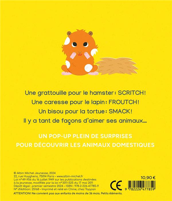Back cover of Miaou : Mon p'tit pop-up de compagnie