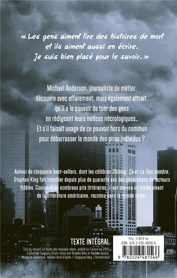 Back cover of Nécro                     (Traduction conjointe d'Océane Bies)