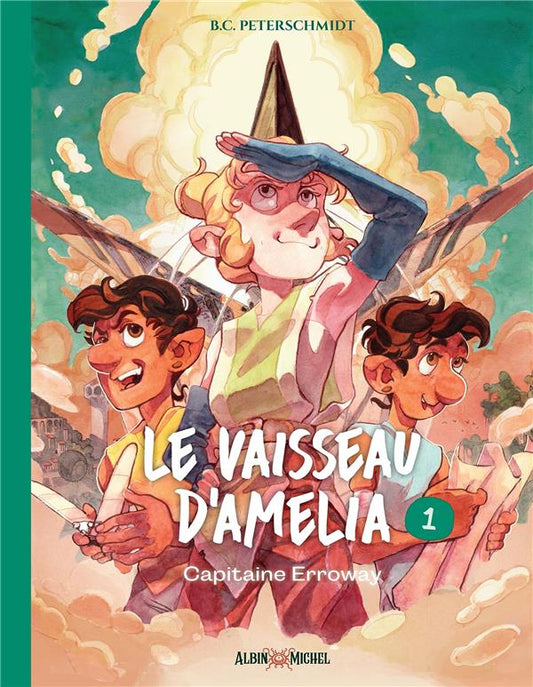 Front cover of Le Vaisseau d'Amelia Tome 1 : Capitaine Erroway