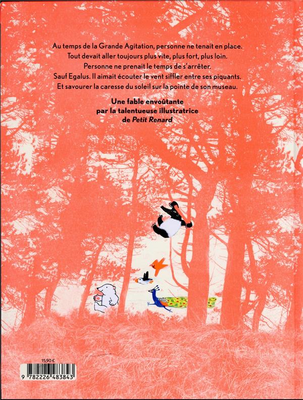 Back cover of Egalus : le petit hérisson et la grande forêt