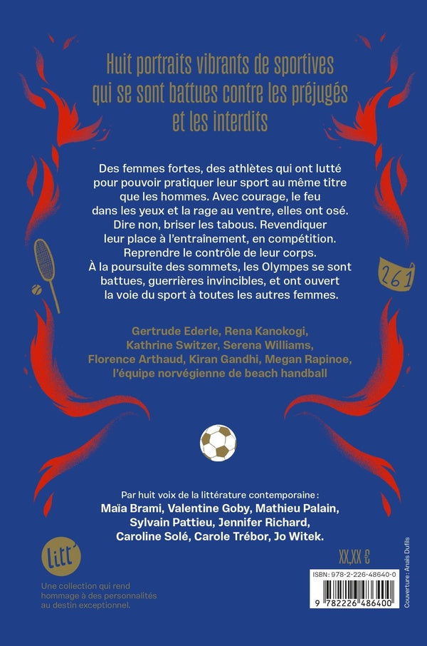 Back cover of Les Olympes : Huit destins exceptionnels de femmes qui ont transformé le monde du sport