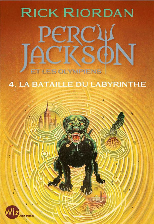 Front cover of Percy Jackson Tome 4 : La bataille du labyrinthe