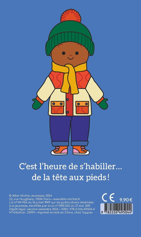 Back cover of On s'habille, petit nombril