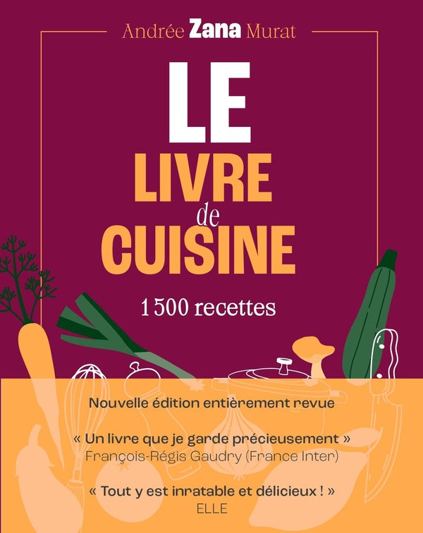 Front cover of Le Livre de cuisine : 1500 recettes (édition 2026)