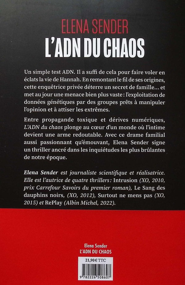 Back cover of L'ADN du chaos