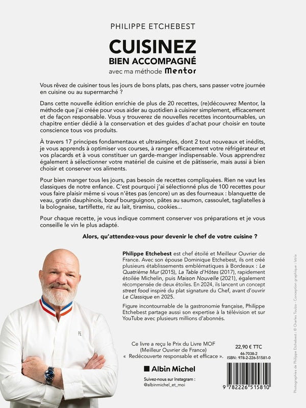 Back cover of Cuisinez bien accompagné avec ma méthode Mentor