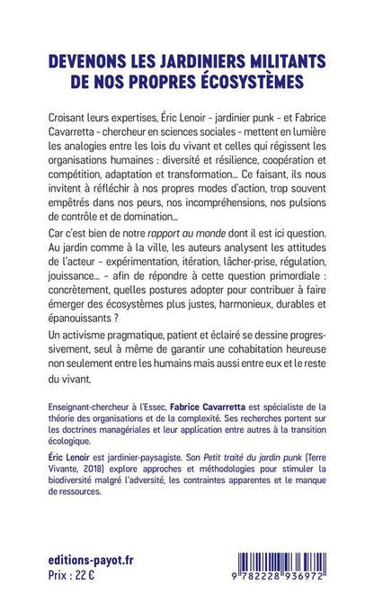 Back cover of Prière de laisser votre écosystème moins absurde que vous l'avez trouvé : Réflexions sur notre (r)apport au vivant et au social