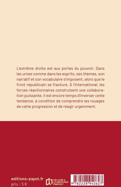 Back cover of Résister (édition 2026)