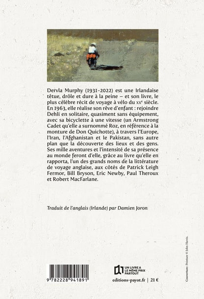 Back cover of A toute blinde ! : De l'Irlande à l'Inde avec un vélo, douze stylos et un revolver