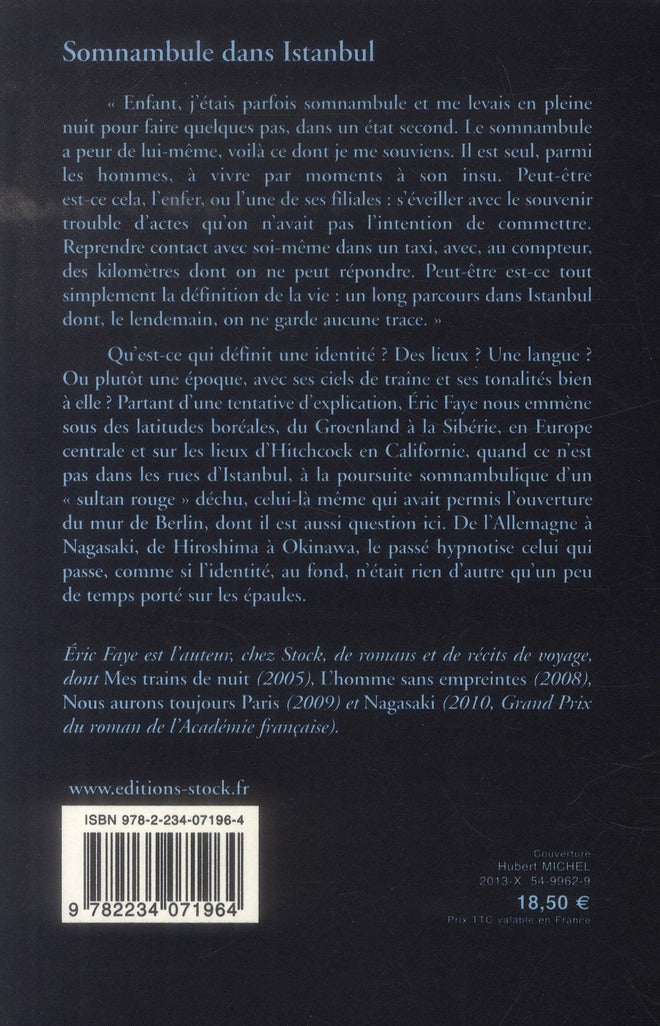 Back cover of Somnambule dans Istanbul                     (IMPRESSION A LA DEMANDE)